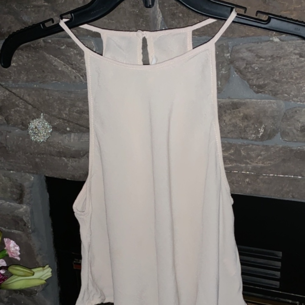 Cream halter top